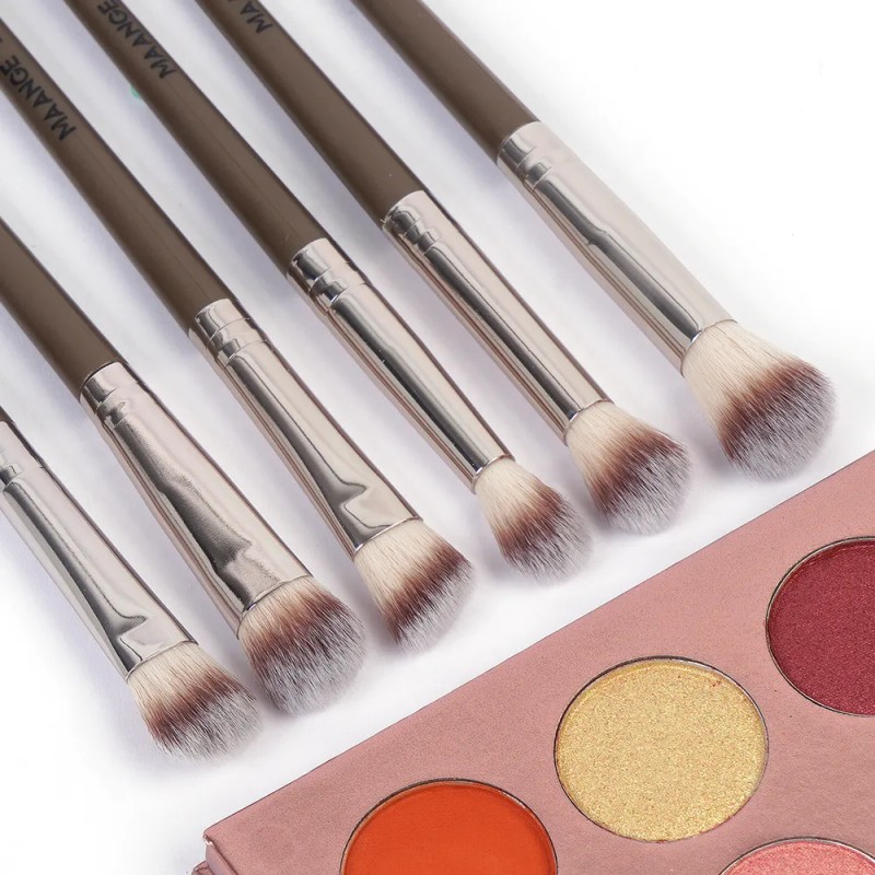 Set 18 Pzs Brochas Maquillaje Con Bolsa De Cosméticos Color