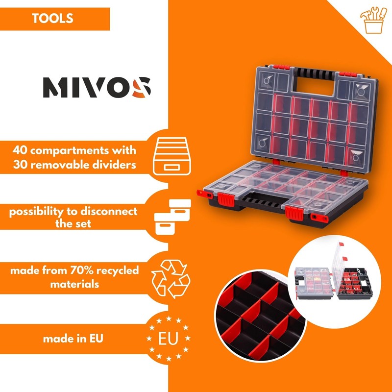 Mivos Double Sided Storage Box 344 x 249 x 100