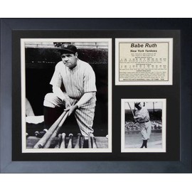 Legends Never Die Babe Ruth On Steps Framed Photo Collage, 11x14-Inch,11121U