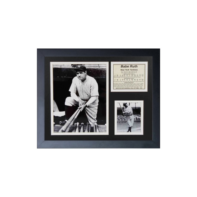Legends Never Die Babe Ruth On Steps Framed Photo Collage,