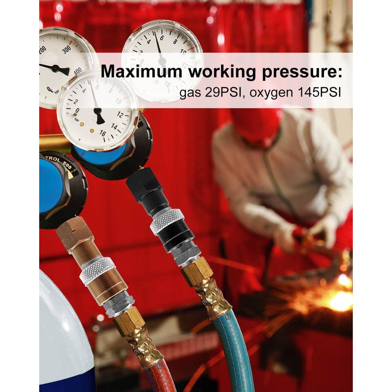 Oxy-Fuel Quick Connect Torch to Hose Fittings, Oxy Acetylene Torch