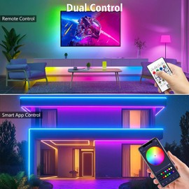 CLYCTIP Neon LED Strip, 2 m Flexible LED Strip with Timer Remote Control, Music Sync, App Controlled, LED Hose for Bedroom, Room and Outdoor Decoration