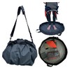 FIT 4 ME Deep Blue Wetsuit changing mat bag GREY VELCRO wrap handles, padded shoulder strap, Drawstring, pocket, Durable waterproof. Ideal for Water Sports Surfing Wild Swimming SUP Kayaking Triathlon