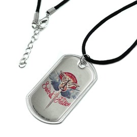 GRAPHICS & MORE Wonder Woman Movie Sword of Justice Military Dog Tag Pendant Necklace with Cord