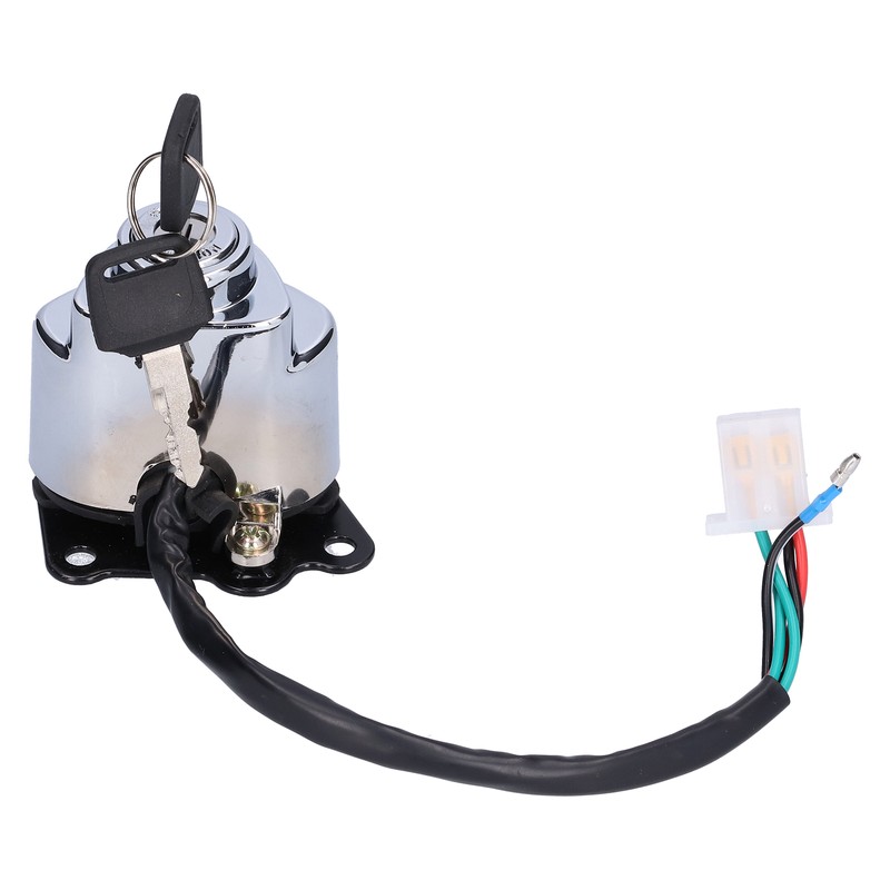 Motorcycle Ignition Switch Lock with 3 Colors Keys Fit for