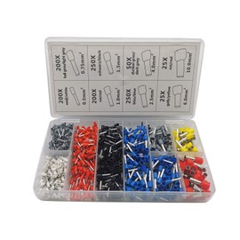 TAKPART 1200Pcs Assorted Wire Crimping Tool Kit Wiring Connector Crimp Terminal Set