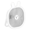 3 Speeds Mini Desk Fan with Light Portable Hanging Folding