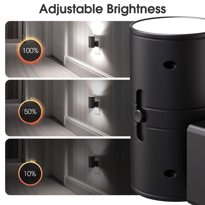 Briignite Night Lights Plug into Wall, Modern LED Night Light