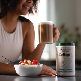 Great Lakes Wellness Collagen Peptides Powder for Skin, Hair, Nails, Joints & Digestion - Vanilla Flavored - Quick Dissolve Hydrolyzed, Non-GMO, Kosher - 10 oz