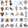 Knights 20 Random Knights Medieval Stickers Feudal Decals Hydro Laptop