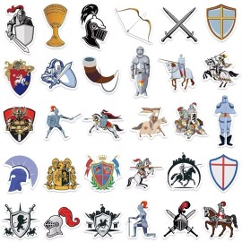 Knights 20 Random Knights Medieval Stickers Feudal Decals Hydro Laptop Free Shipping!