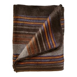Alpaca Wool Throw Blanket | Warm, Ultra-Soft, 85" x 65" | Breathable, Non-Itchy Blanket-Throw | Hypoallergenic and Beautiful Fabric (Dark Brown)