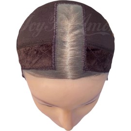 ICYBYAMON Lace Grip Cap 2-in-1 Wig Grip Cap For Lace Wigs and Frontals, Reinforced Swiss Lace (Brown)