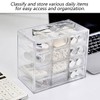 AIMALL Transparent PP Drawer Storage Box with 6/9/12 Grids –