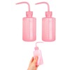 150ml Rinse Bottle for Eyelashes, 2 Pcs Pink Bottle with