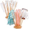 Elsjoy Set of 2 Plastic Bag and Bottle Drying Racks,