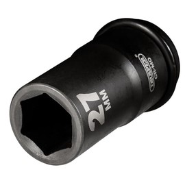 Draper 71908 3/4" Square Drive Hi-Torq 6 Point Deep Impact Socket, 27 mm Size , Blue