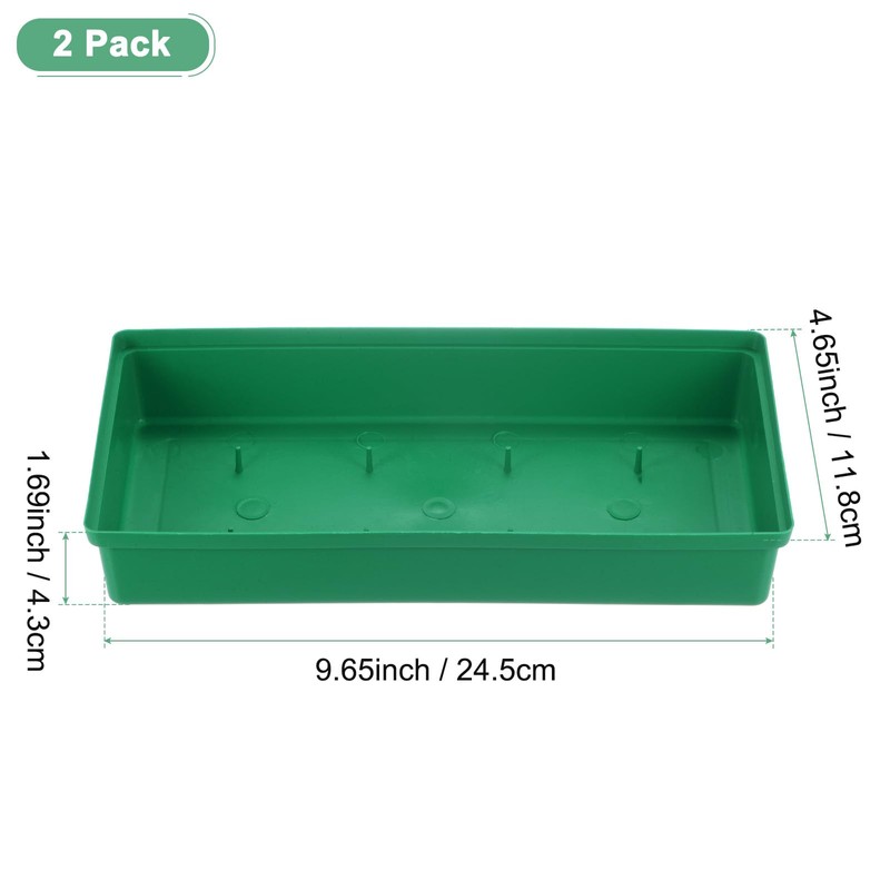 M METERXITY 2-Pack Floral Centerpiece Trays, 9.65 Inch Plastic Bowl