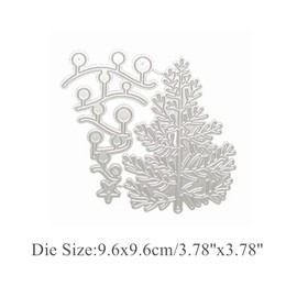 Christmas Tree Metal Die Cuts,Christmas Tree Light Cutting Dies Cut Stencils for DIY Scrapbooking Photo Decorative Embossing Paper Dies for Scrapbooking Card Making
