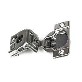 Berta (4 Pieces) 1-5/16 inch Overlay Face Frame Soft Closing Hinges, 105 Degree 6-Ways 3-Cam Adjustment Concealed Kitchen Cabinet Door Hinges with Screws