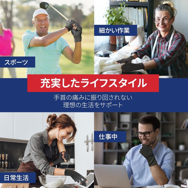 [Dr. Arthritis] Compression お医者さんが開発した サポーター 着圧手袋 指なし[XSサイズ1個パック]