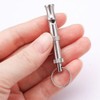 SquarezhenBo Silver Adjustable Ultrasonic Dog Whistle, Portable Whistle Pet Whistle