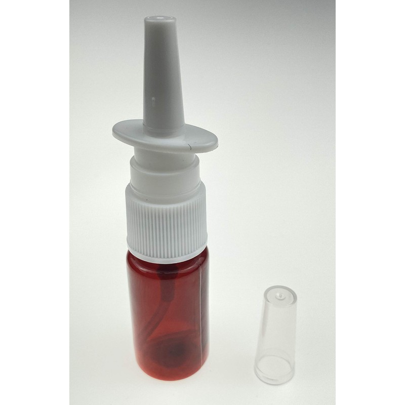 2PCS 20ML / 0.68 Oz Empty Glass Spray Nasal Bottle
