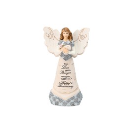Pavilion- Anniversary - 6" Angel Holding Heart,Beige