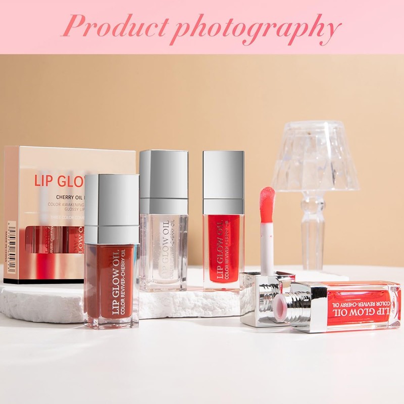 3 Piezas De Aceite Para Labios Voluminizador, Bálsamo Labial Con