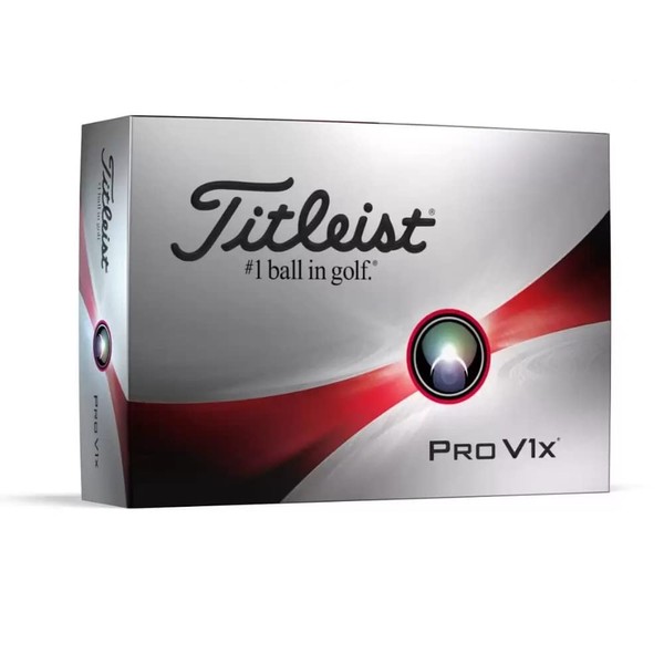 Titleist Pro V1x Golf Balls, White (One Dozen)