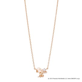 The Kiss PN-SN518CB Peanuts Snoopy Women's Necklace Silver, Cubic Zirconia