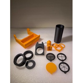 Unbranded PETG _ ZWO Seestar S50 Smart Telescope Versatile Dew Mask Cap Accessory Bundle - Orange