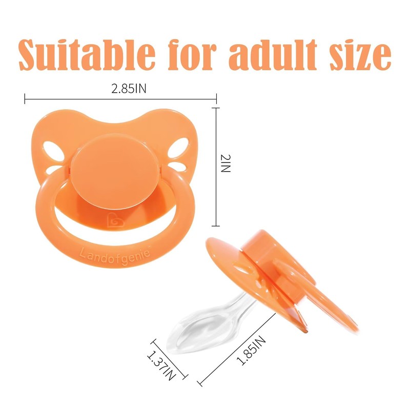 Landofgenie Adult Size Large Shield Pacifiers Butterfly Shaped Cutie Pacifier
