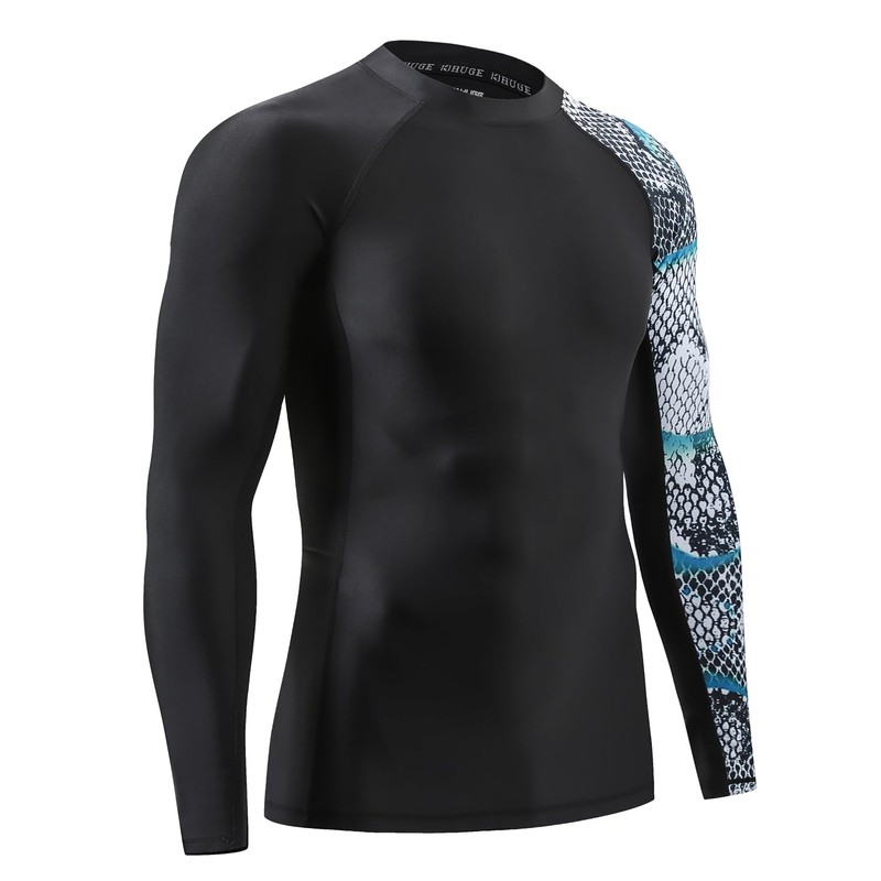 ADOREISM - Camisetas de natación de compresión para Hombre con