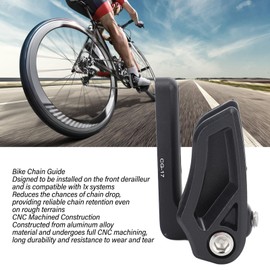 Alomejor Bicycle Chain Guide, Aluminium Alloy, Improved Chain Holding, CNC Machined Construction, Compatible Chain Guide with Front Derailleur for 1x Systems