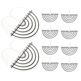 Ryaupy 10 x Hair Extensions Protection Stencil with Clear Scale - Section Hair Extensions for Attaching Keratin