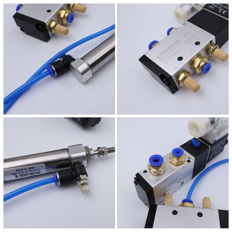 LNSYSNS Pneumatic 5/2-Way Valve - 4V210-08 DC 24 V and