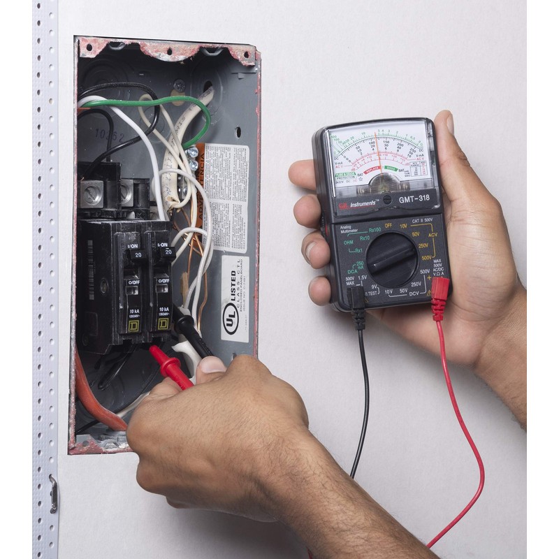 Gardner Bender GMT-318 Analog Multimeter, 6 Function, 14 Range, AC