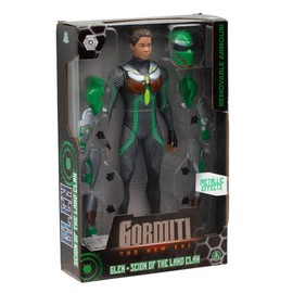 Gormiti GRV031 Articulated Figure 27 cm Scion with Armor, Earth Model - Glen, for Children from 4 Years, Multi-Colour