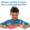 Baker Ross FE852 Wooden Reindeer and Sleigh Kits - Pack