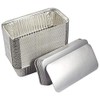 50 x Large No.6a Aluminium FOIL Food Storage CONTAINERS Catering