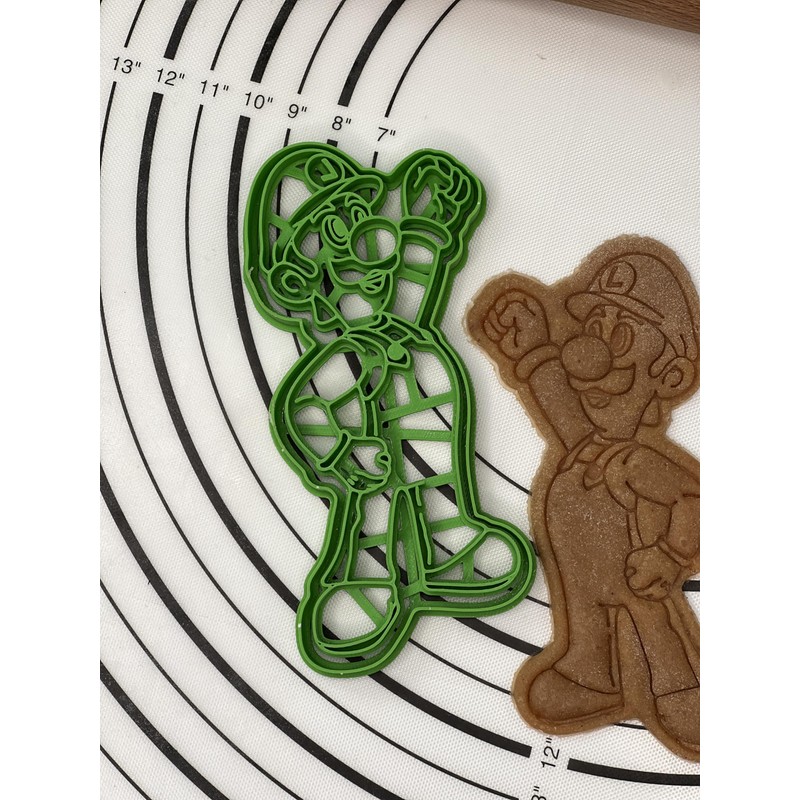 Cool Luigi Cookie Cutter & Mold Produced by 3D Kitchen