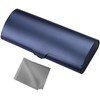 Eyglajdd Lightweight Aluminium Glasses Case for Men and Women, darkblue