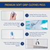 Soft Grip Clothes Pegs for Washing Line Multi-Coloured Strong Non