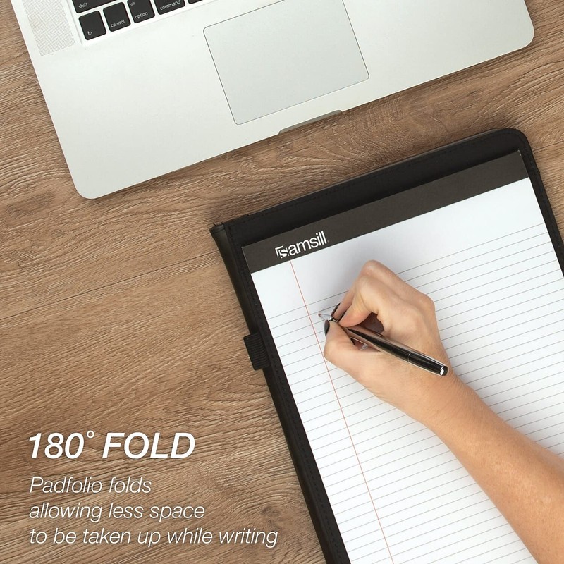 Samsill Two-Tone Padfolio, Resume Portfolio, Business Portfolio, with 8.5 x