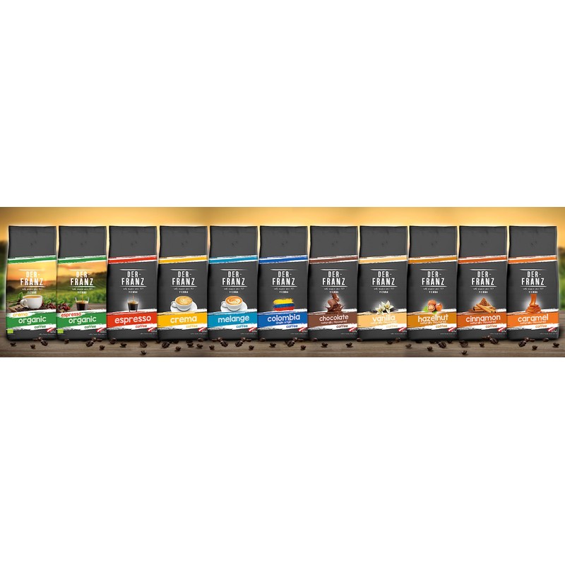 Der-Franz Crema Coffee, whole bean, 1000 g