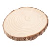 FUNSUEI 16 PCS 6-7 Inches Unfinished Natural Wood Slices, Natural