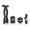 Rabbit 4 Piece Wine Tool Kit (Velvet Black)
