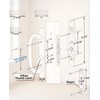 Ruigrit Offset Sliding Patio Door Handle Set with Mortise Lock