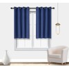 PI Blackout Bedroom Curtains,Thermal Insulated Ring Top Window Treatment,Room Darkening